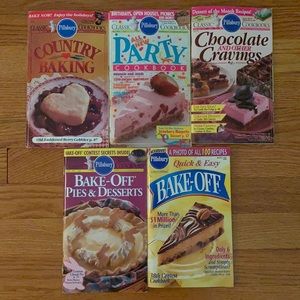 VINTAGE 1990’s Bundle of 5 Pillsbury Cookbooks